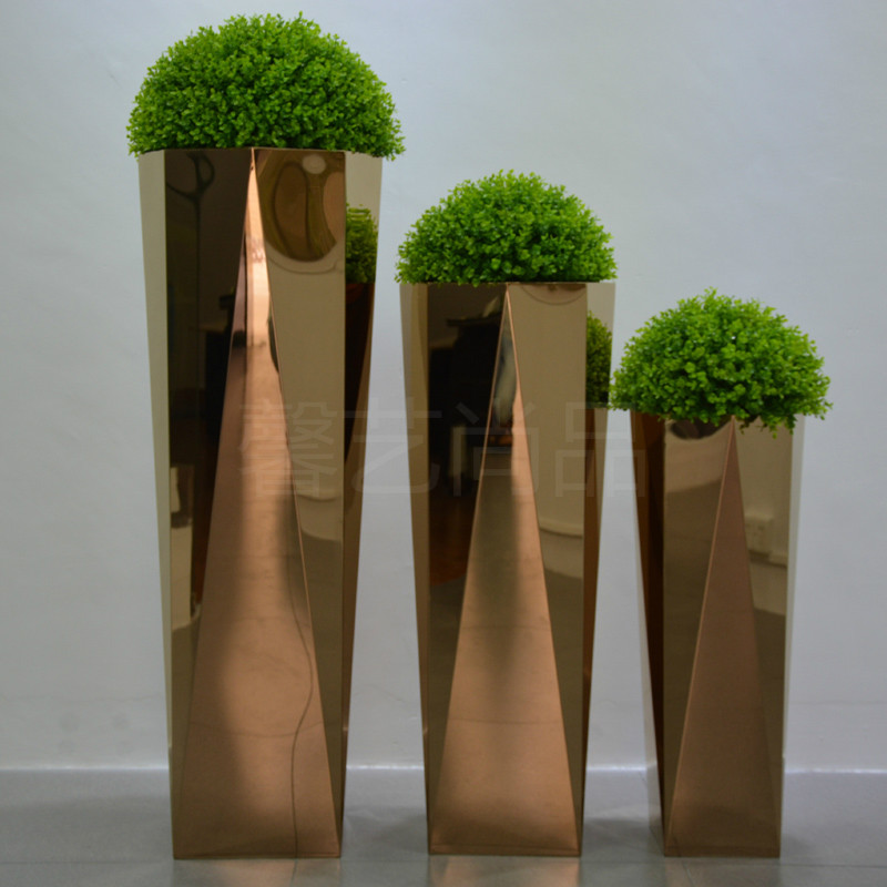 電鍍不銹鋼花盆