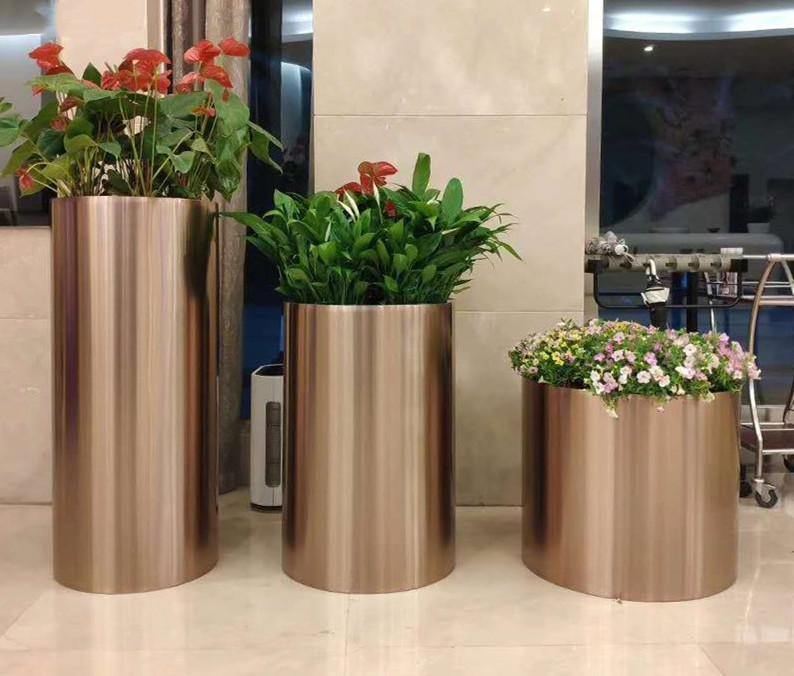 電鍍不銹鋼花盆