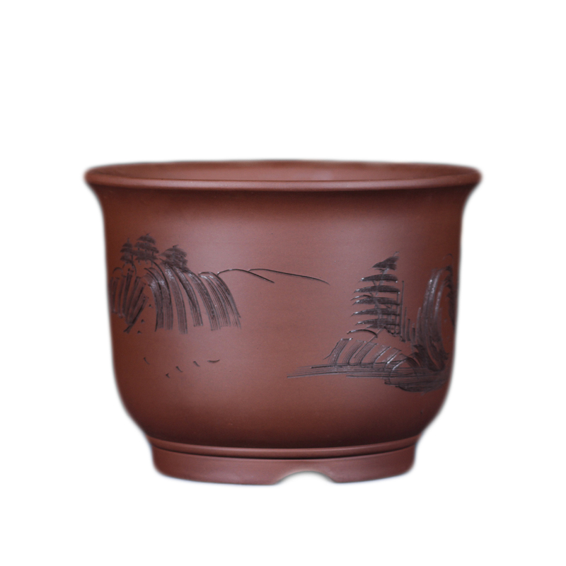 中國風(fēng)紫砂花盆